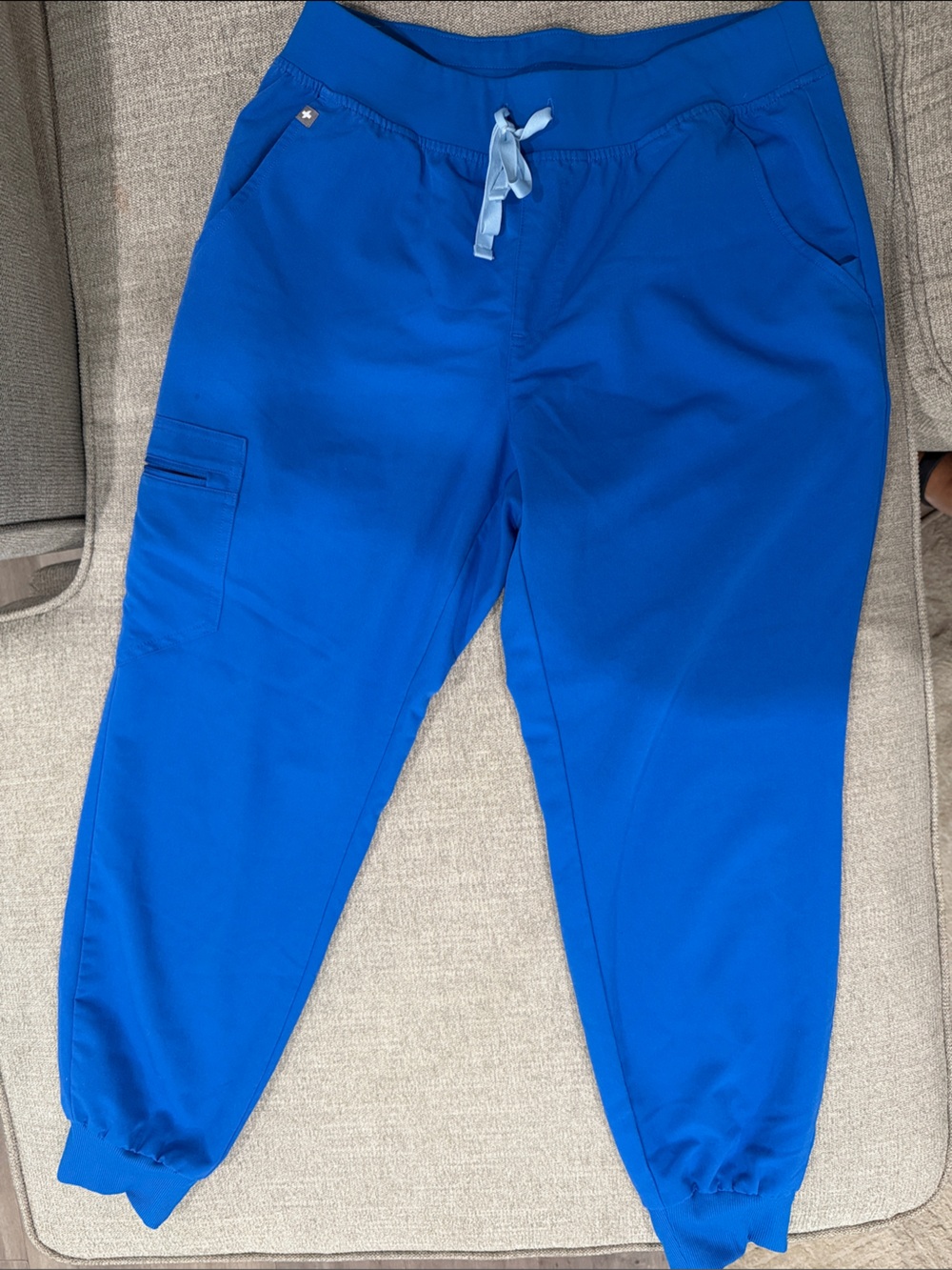 Figs Woman’s Blue scrub  Drawstring Pants